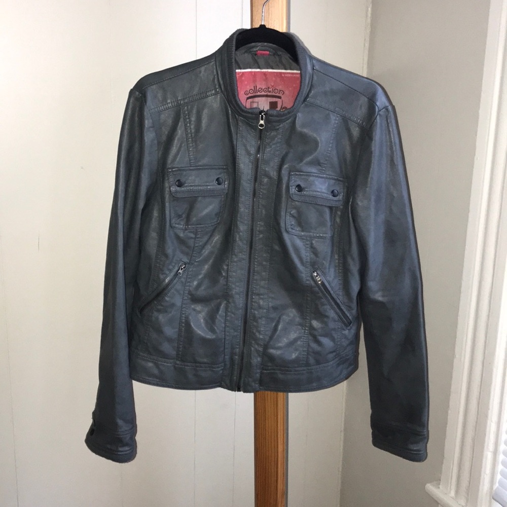 Leather jacket (faux)